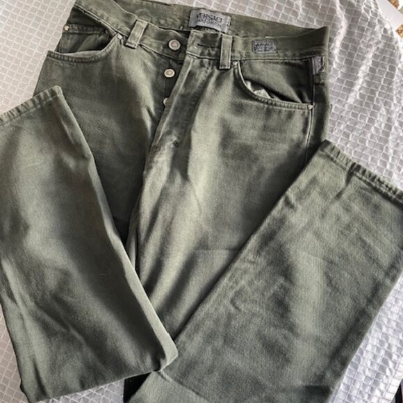 Versace Jeans Couture straight fit color olive green size 31 - Picture 1 of 9
